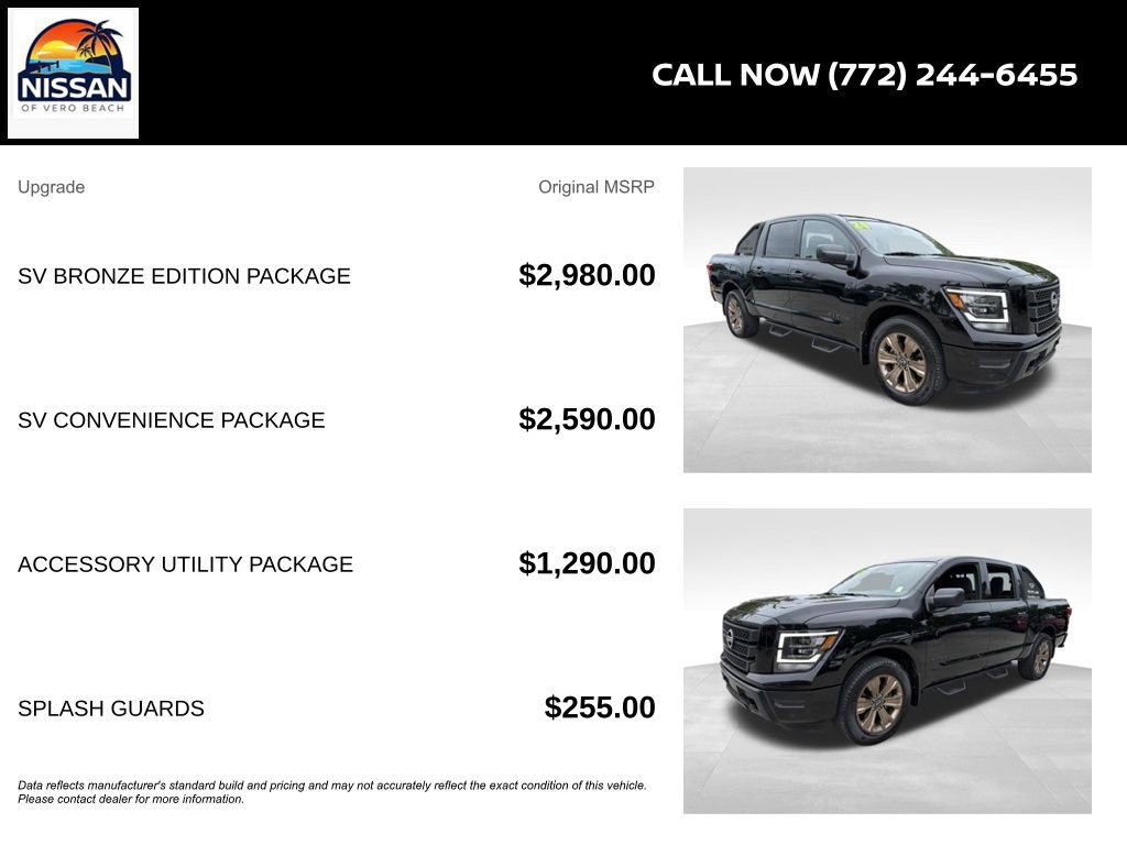 Certified 2024 Nissan Titan SV w/ SV Bronze Edition Package RWD image 6