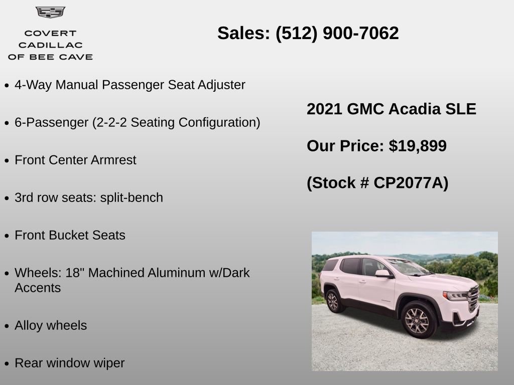 Used 2021 GMC Acadia SLE FWD image 24
