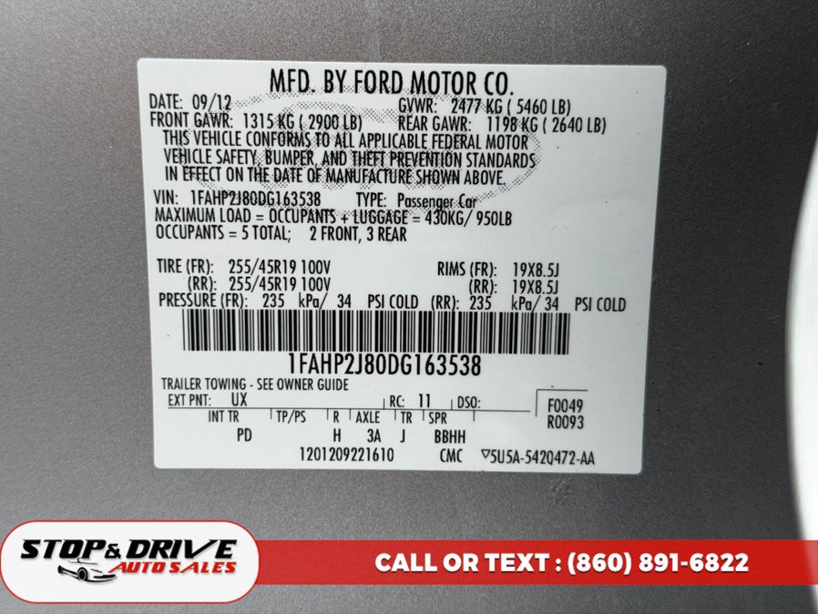 Used 2013 Ford Taurus Limited AWD/4WD image 17