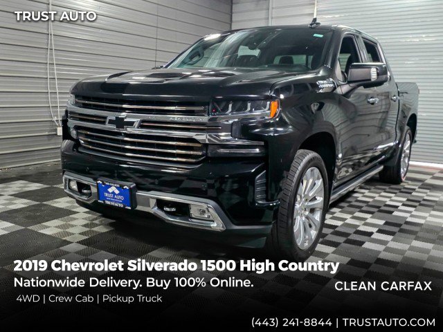 Used 2019 Chevrolet Silverado 1500 High Country w/ Technology Package AWD/4WD image 1