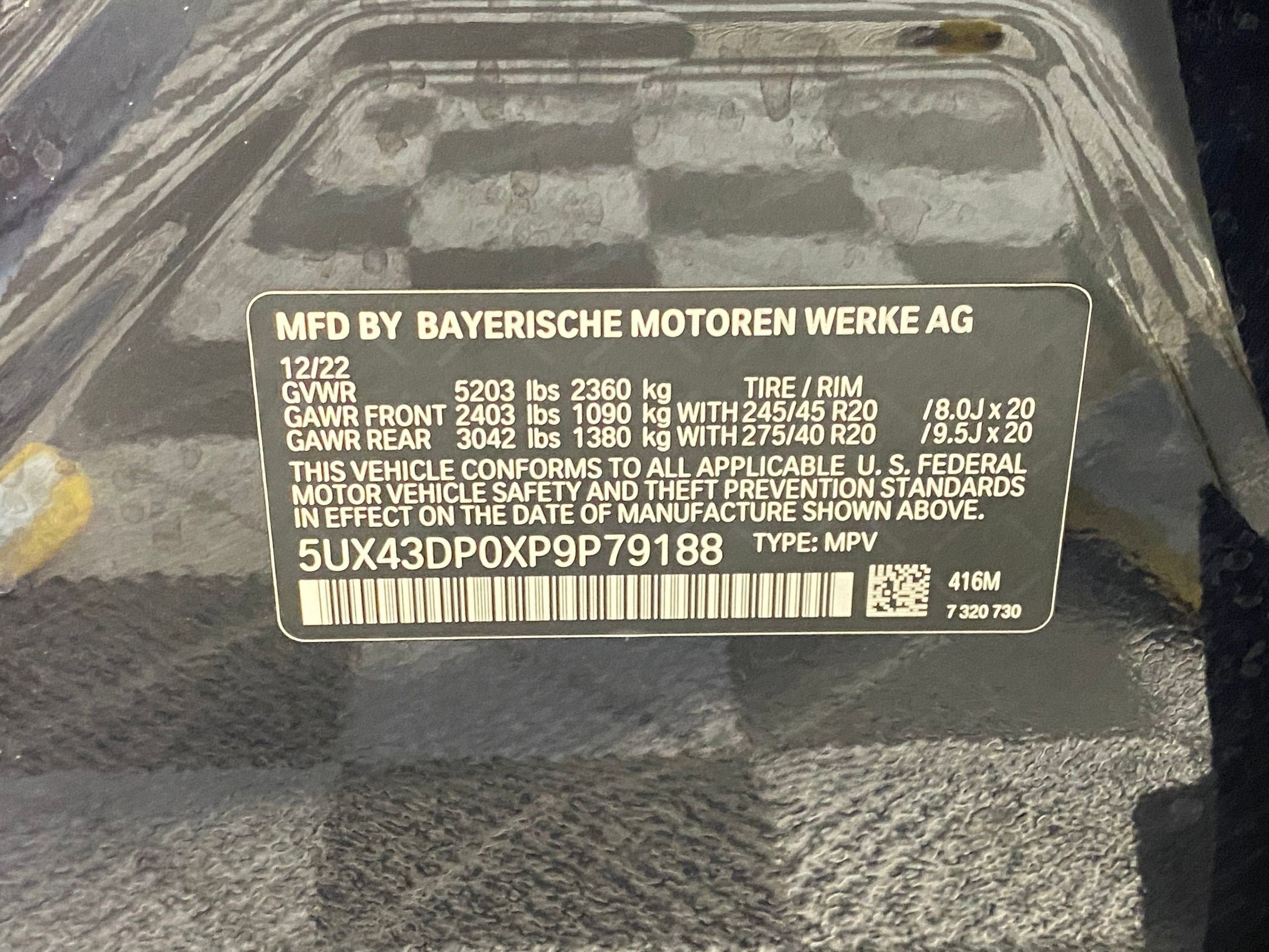 Certified 2023 BMW X3 sDrive30i w/ M Sport Package image 19