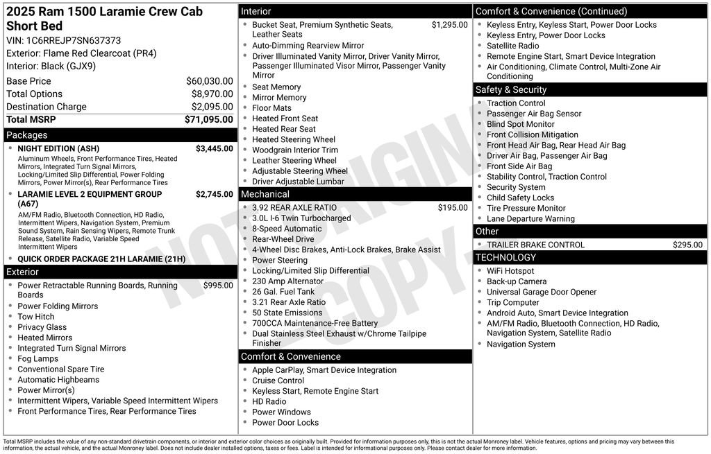 New 2025 RAM 1500 Laramie w/ Night Edition RWD image 6