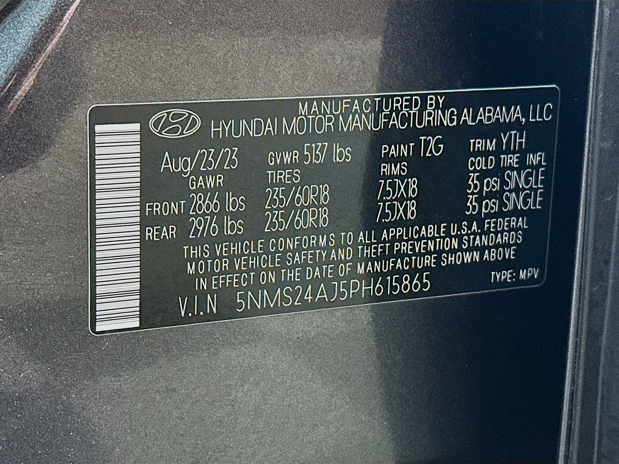 Certified 2023 Hyundai Santa Fe SEL image 29