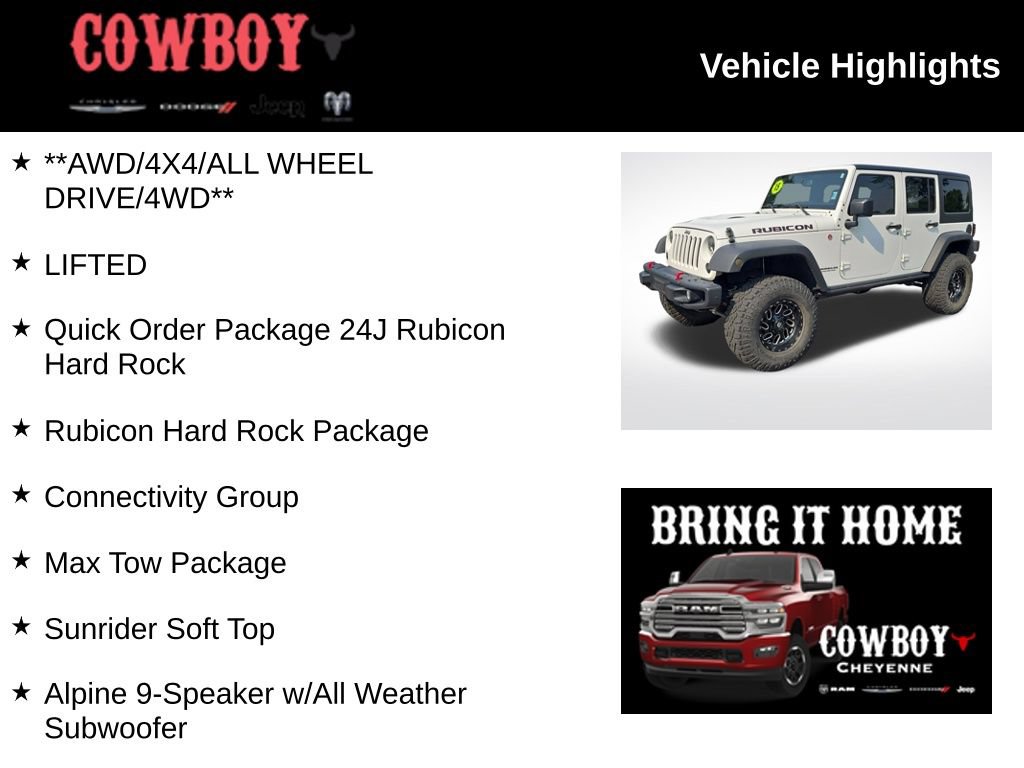 Used 2015 Jeep Wrangler Unlimited Rubicon AWD/4WD image 2