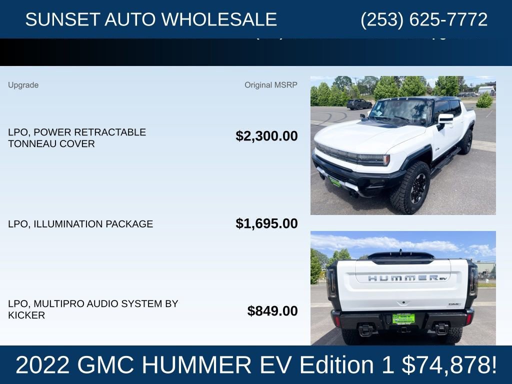 Used 2022 GMC Hummer EV Edition 1 w/ LPO, Illumination Package AWD/4WD image 23