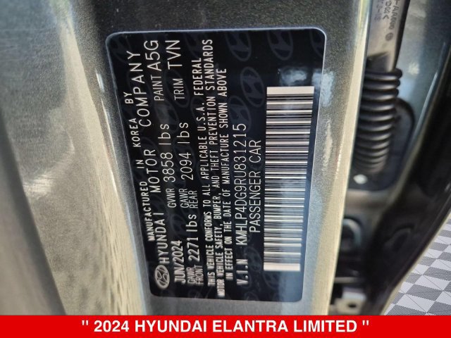 Used 2024 Hyundai Elantra Limited FWD image 41