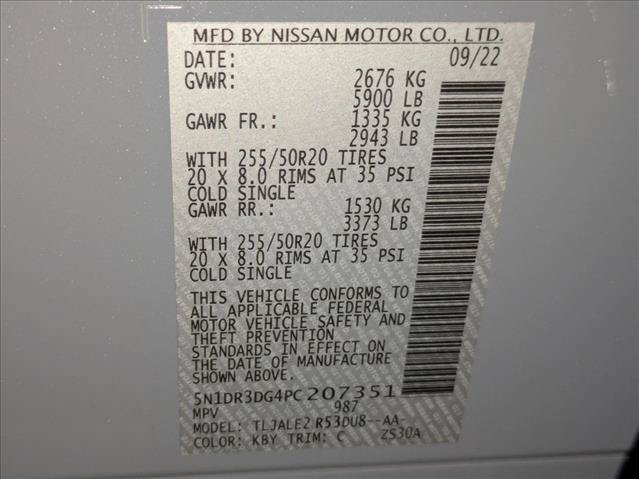Used 2023 Nissan Pathfinder Platinum w/ Cargo Package FWD image 28