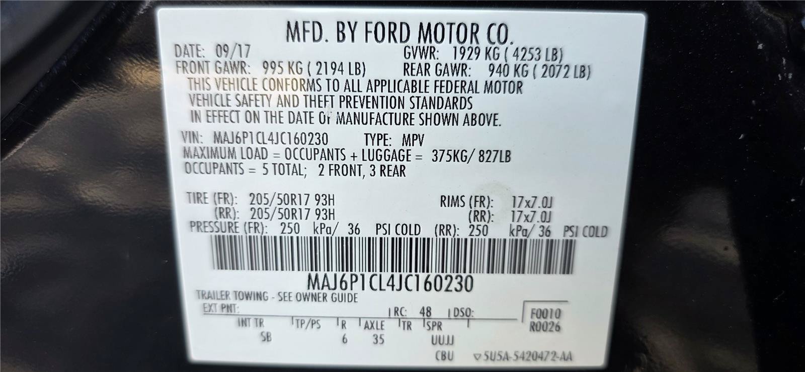 Used 2018 Ford EcoSport SES w/ SES Cold Weather Package AWD/4WD image 24