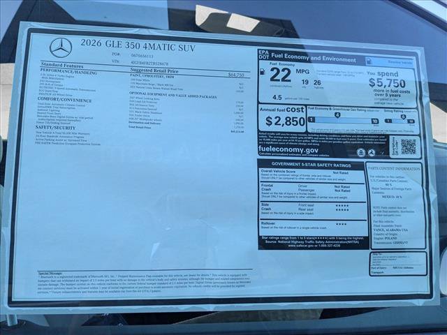Used 2026 Mercedes-Benz GLE 350 4MATIC image 16