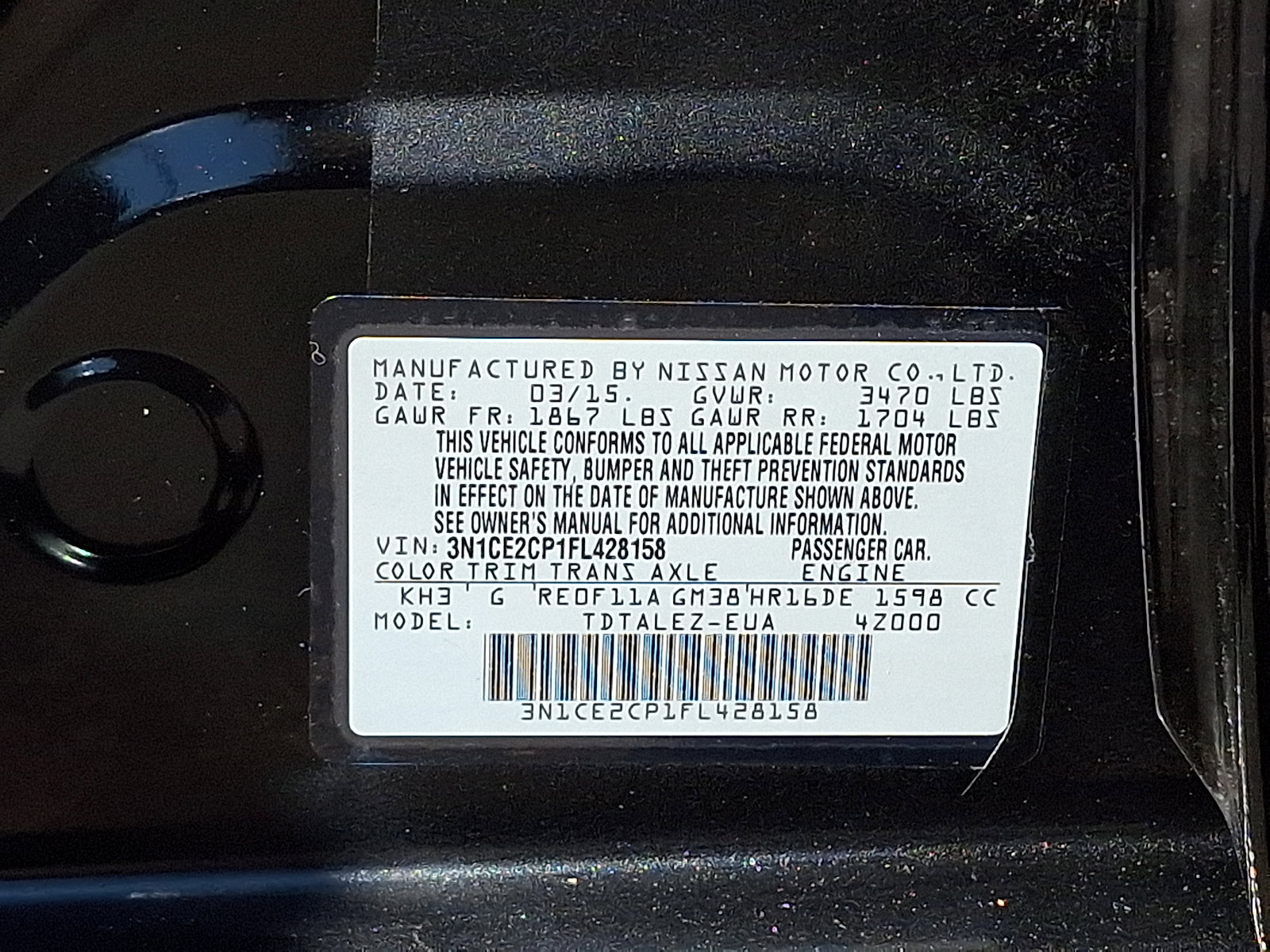 Used 2015 Nissan Versa Note SV FWD image 24
