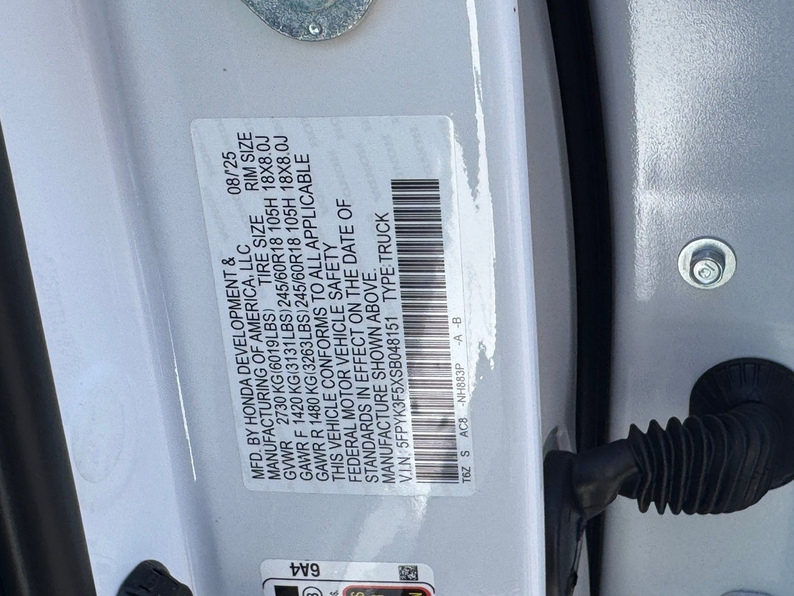 New 2025 Honda Ridgeline RTL image 19