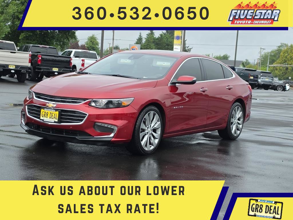 Certified 2017 Chevrolet Malibu Premier w/ Premier Sun and Wheel Package FWD image 1