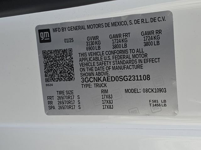 Used 2025 Chevrolet Silverado 1500 W/T w/ WT Value Package image 34