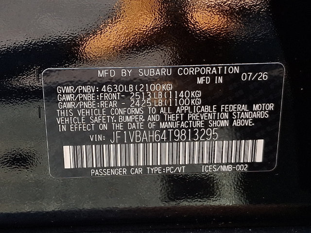 New 2026 Subaru WRX Premium AWD/4WD image 18