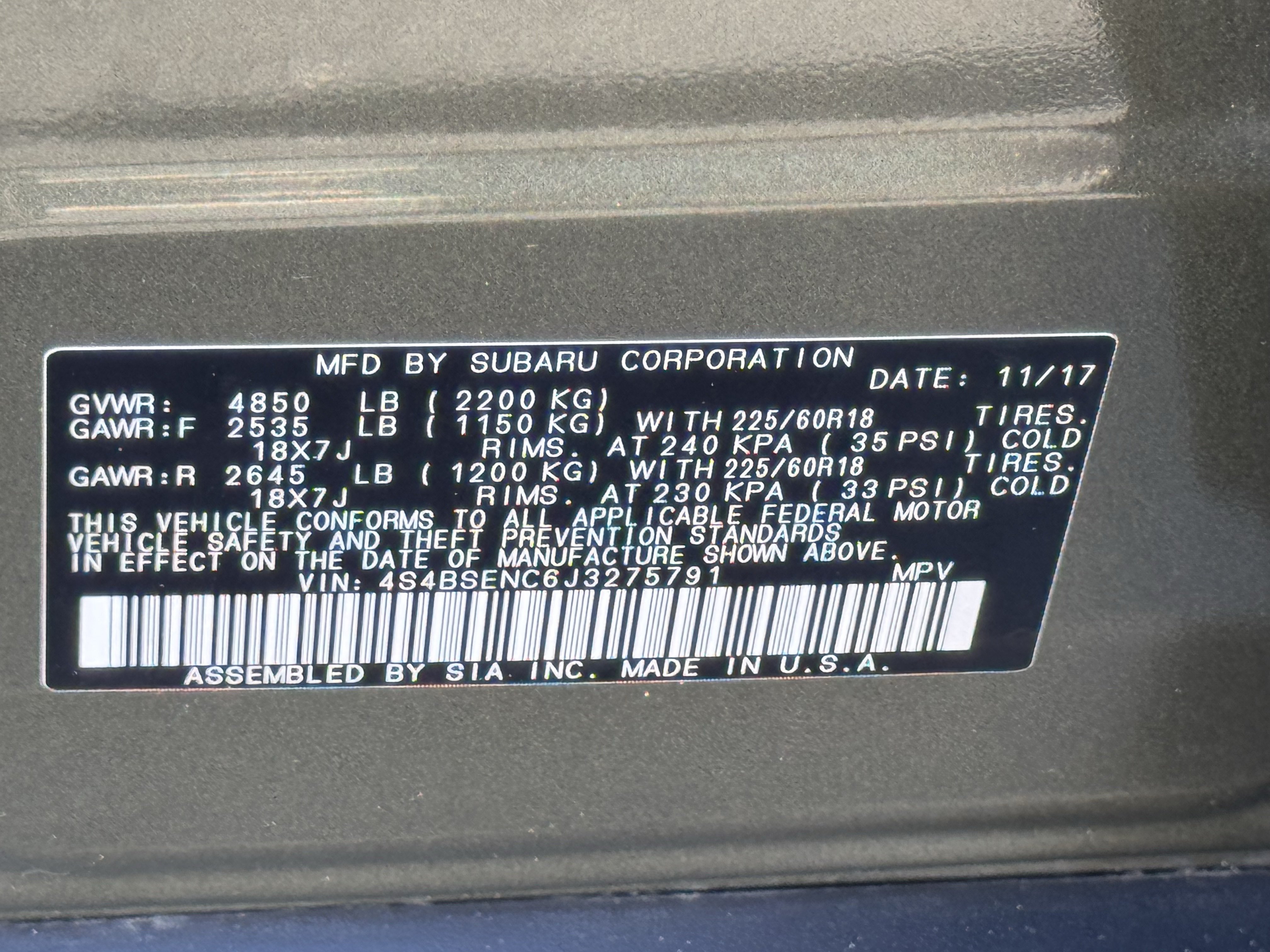 Used 2018 Subaru Outback 3.6R Limited AWD/4WD image 33