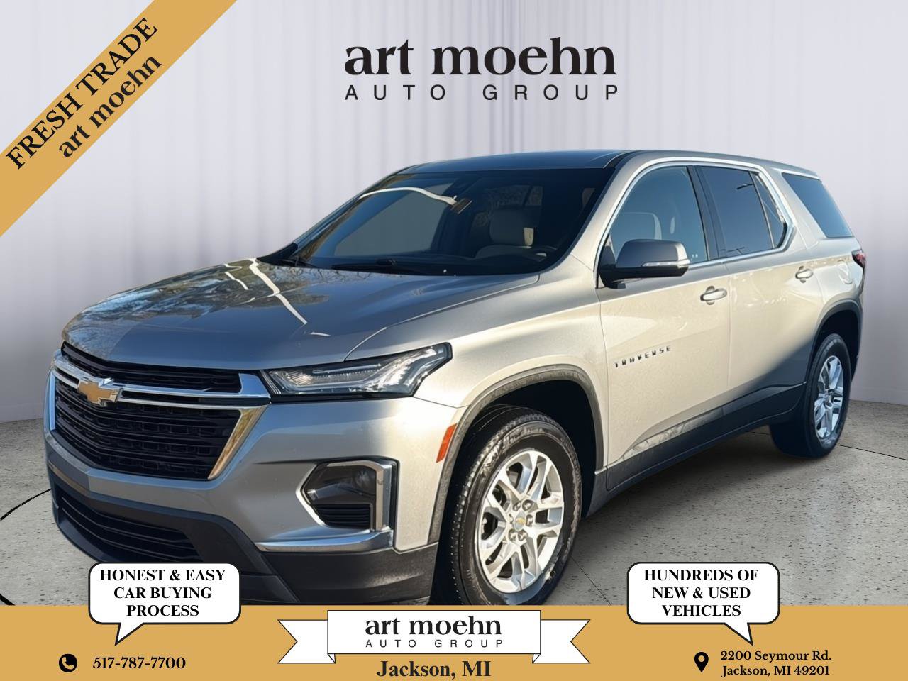 Used 2023 Chevrolet Traverse LS w/ Safety Package FWD image 1