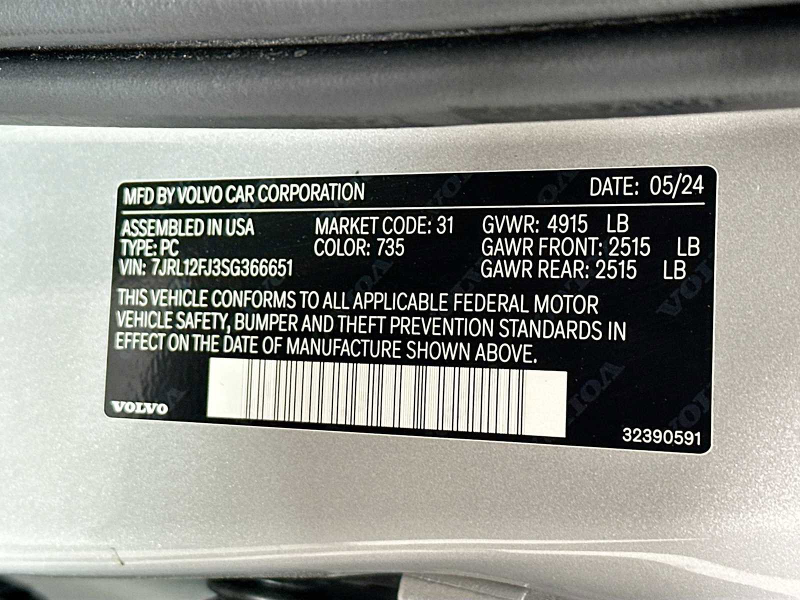 Used 2025 Volvo S60 B5 Core image 30