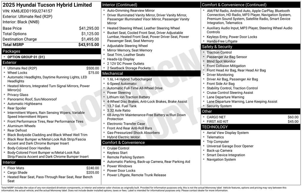 Used 2025 Hyundai Tucson Limited image 36
