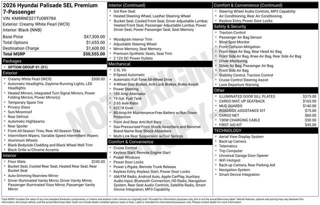 Certified 2026 Hyundai Palisade SEL AWD/4WD image 31