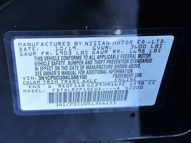 Used 2019 Nissan Kicks S FWD image 31