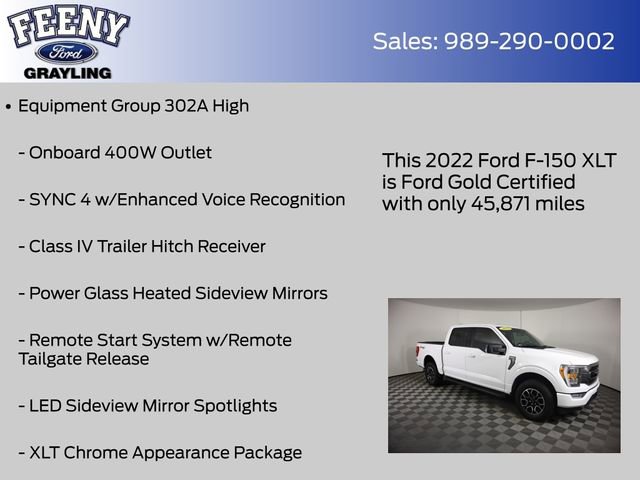 Used 2022 Ford F150 XLT w/ Equipment Group 302A High image 9