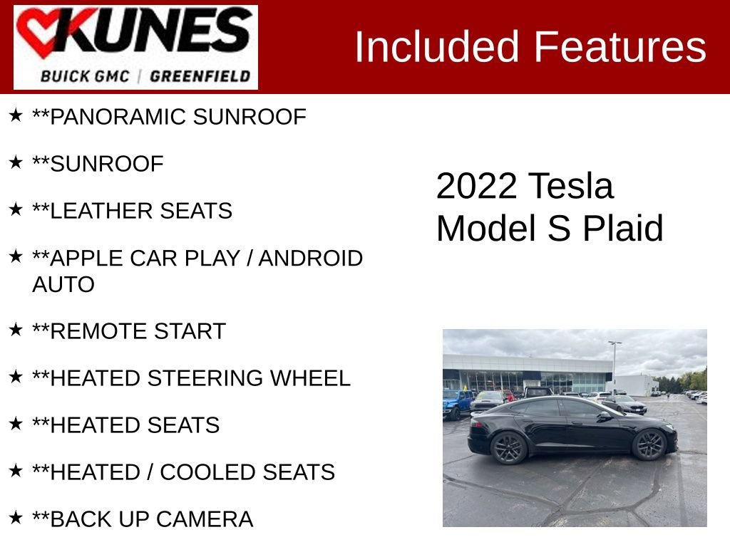 Used 2022 Tesla Model S Plaid image 2