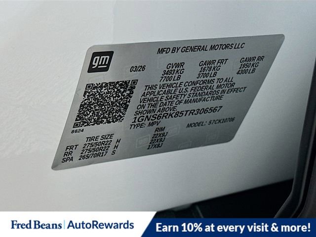 New 2026 Chevrolet Tahoe RST w/ Comfort Package image 21