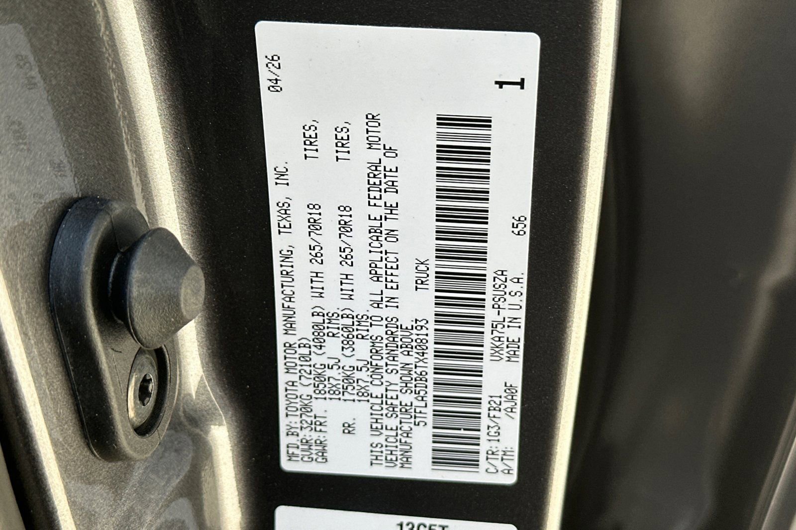 New 2026 Toyota Tundra SR5 AWD/4WD image 26