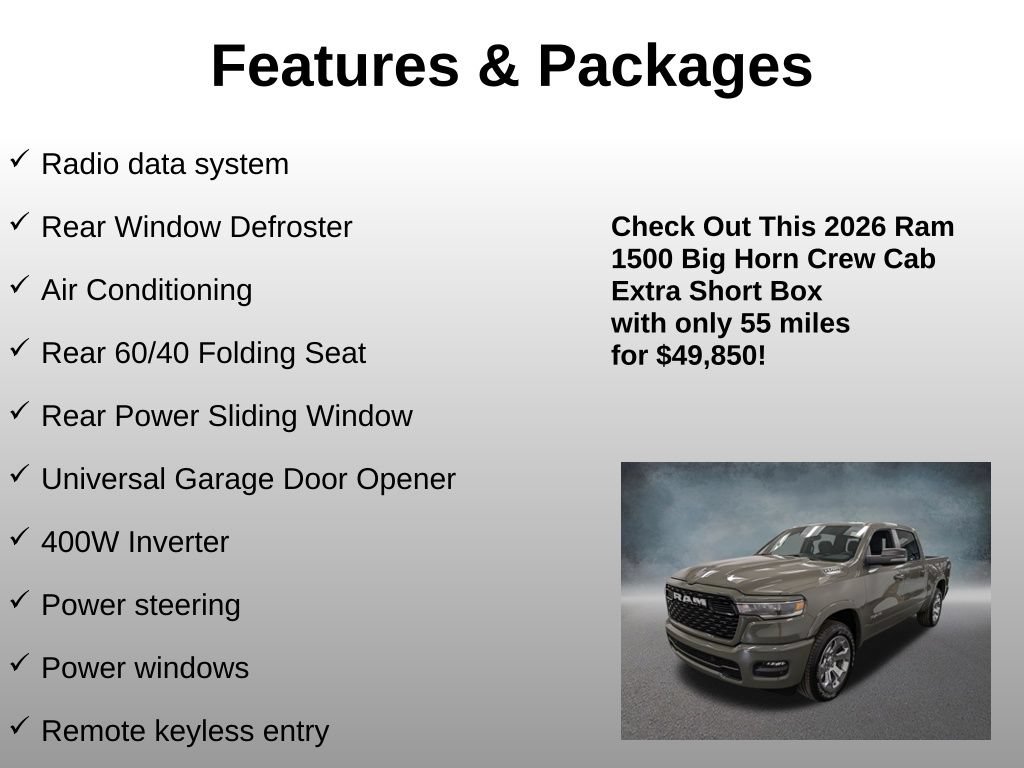 Used 2026 RAM 1500 Big Horn AWD/4WD image 9