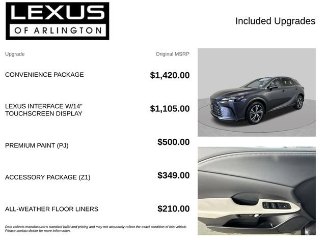 Certified 2026 Lexus RX 350 Premium w/ Convenience Package AWD/4WD image 4