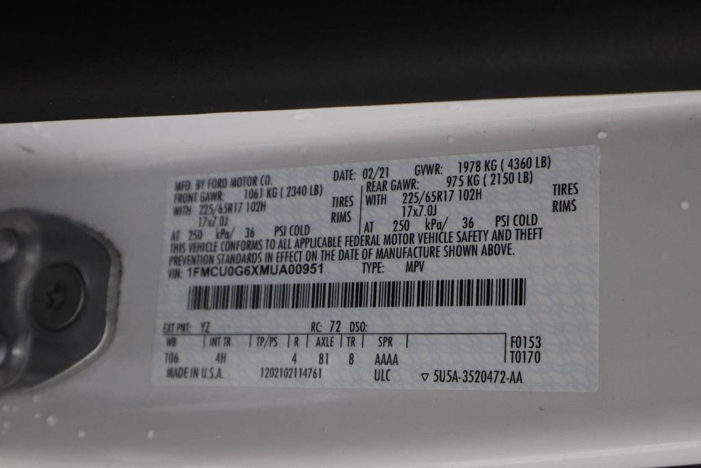 Used 2021 Ford Escape SE FWD image 37