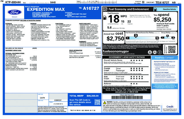 New 2026 Ford Expedition Max Platinum w/ Platinum Ultimate Package AWD/4WD image 10