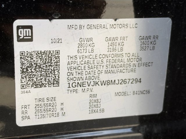 Used 2021 Chevrolet Traverse RS w/ LPO, Floor Liner Package AWD/4WD image 25