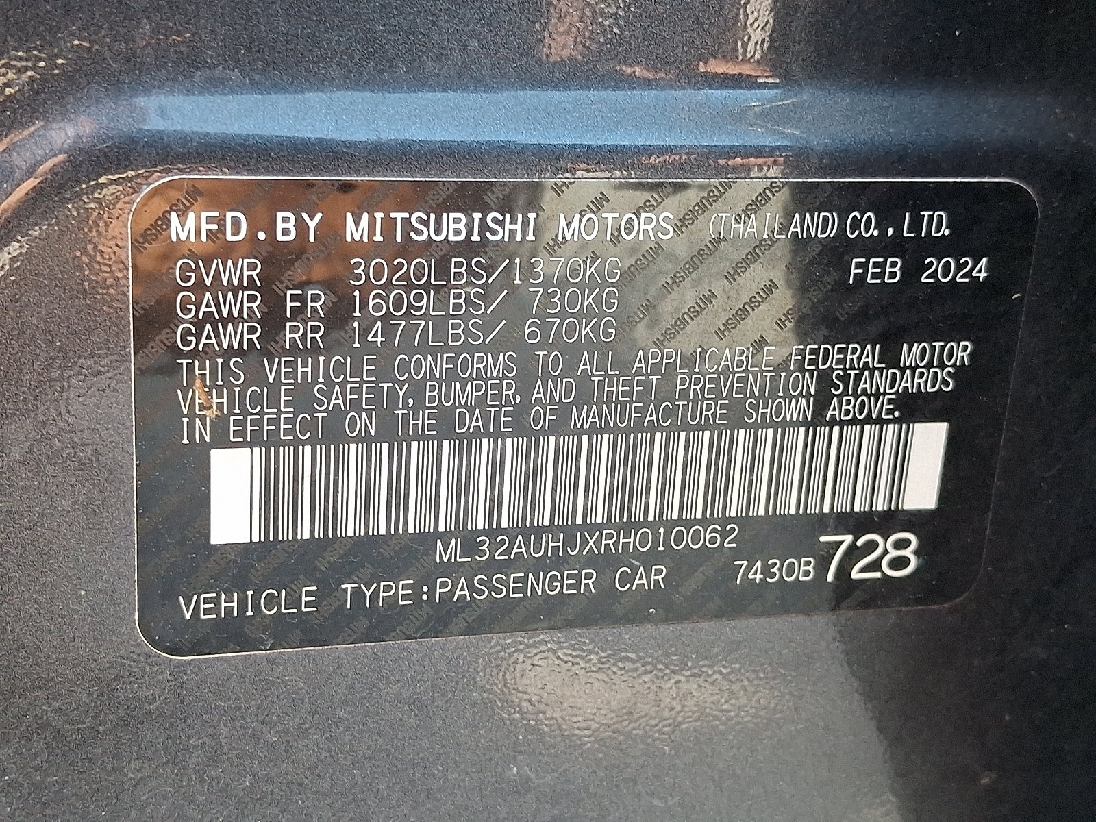 Used 2024 Mitsubishi Mirage ES FWD image 26
