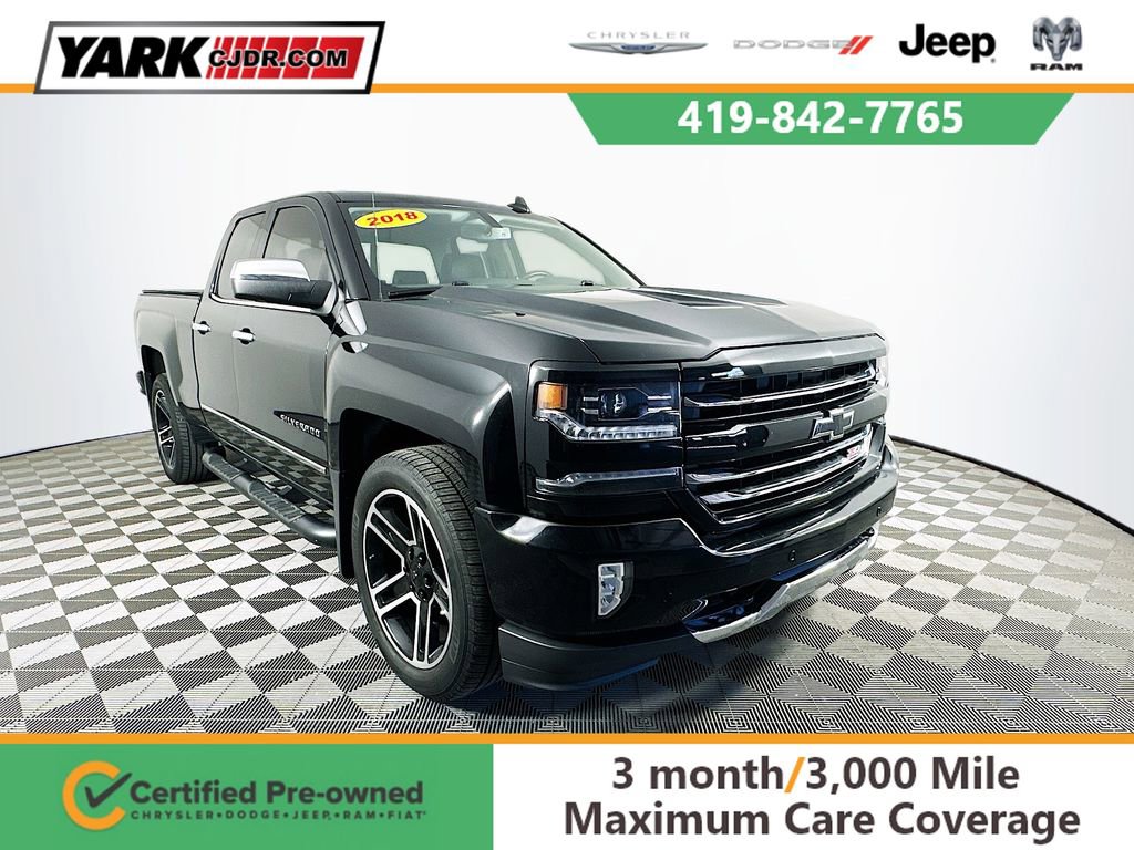 Used 2018 Chevrolet Silverado 1500 LTZ Z71 w/ LPO, Black Pack image 1