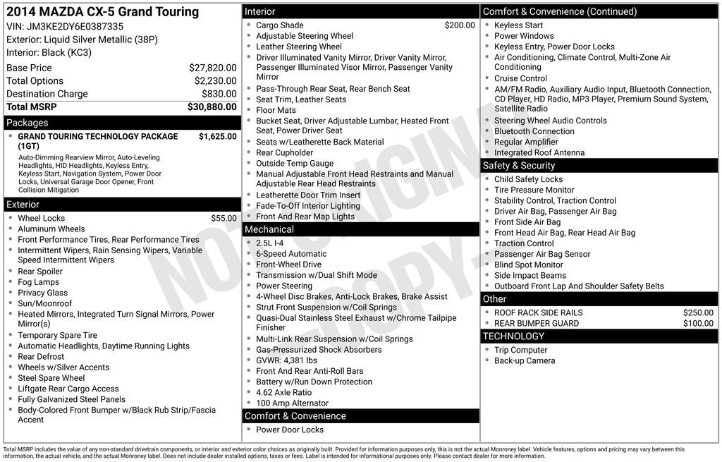 Used 2014 MAZDA CX-5 Grand Touring image 11