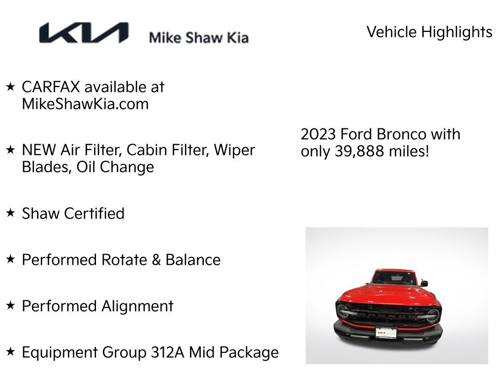 Used 2023 Ford Bronco Outer Banks AWD/4WD image 7