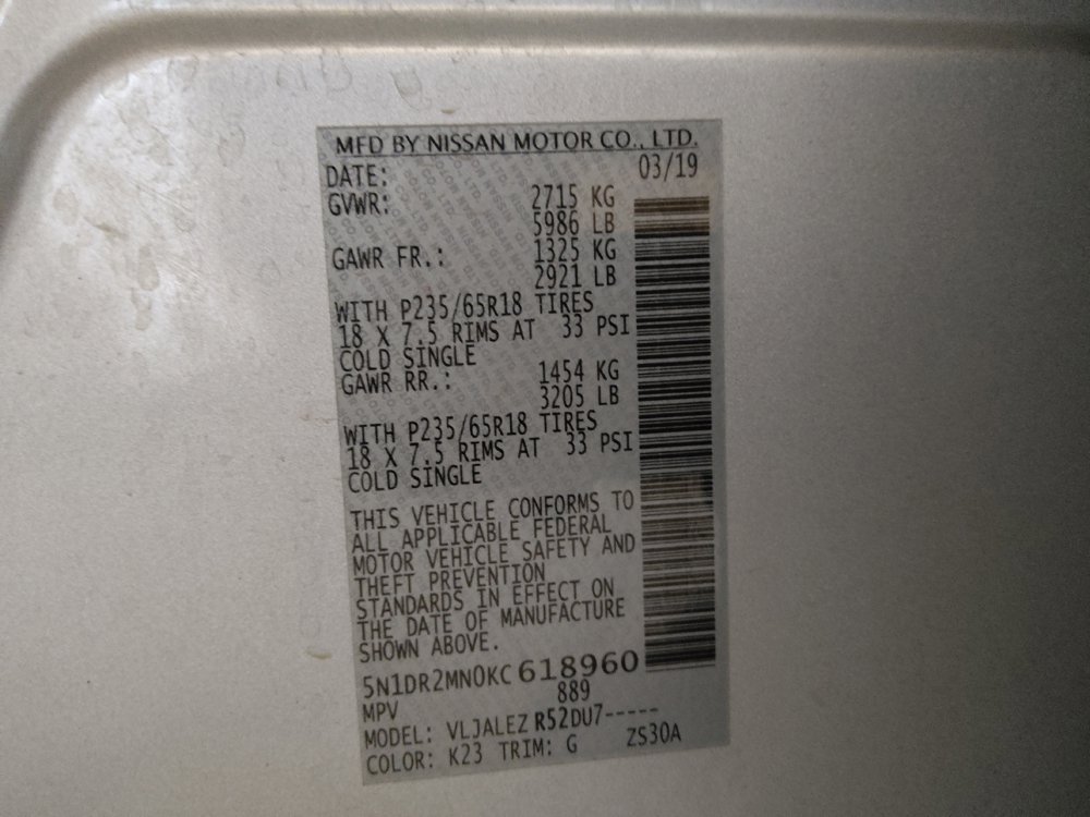 Used 2019 Nissan Pathfinder SV FWD image 33