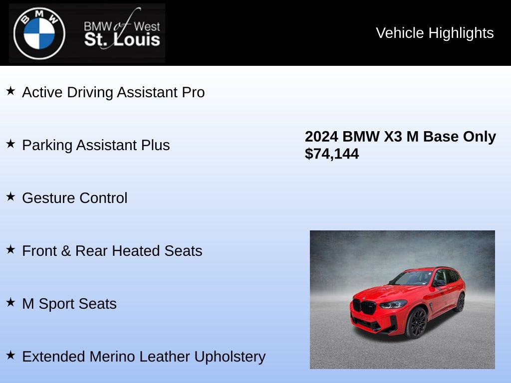 Used 2024 BMW X3 M w/ Competition Package AWD/4WD image 24