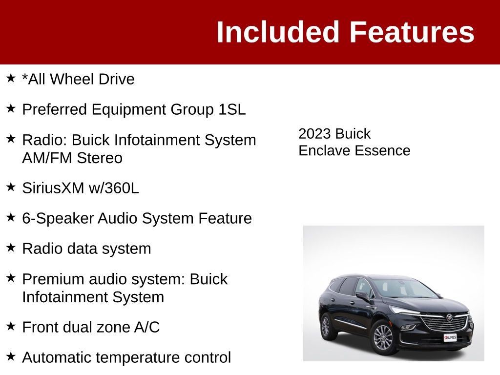Used 2023 Buick Enclave Essence AWD/4WD image 3