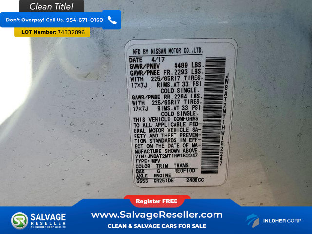 Used 2017 Nissan Rogue SV FWD image 17