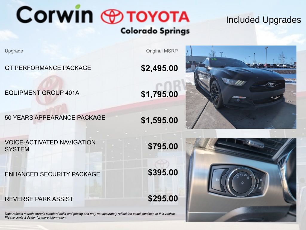 Used 2015 Ford Mustang GT Premium w/ GT Performance Package image 4