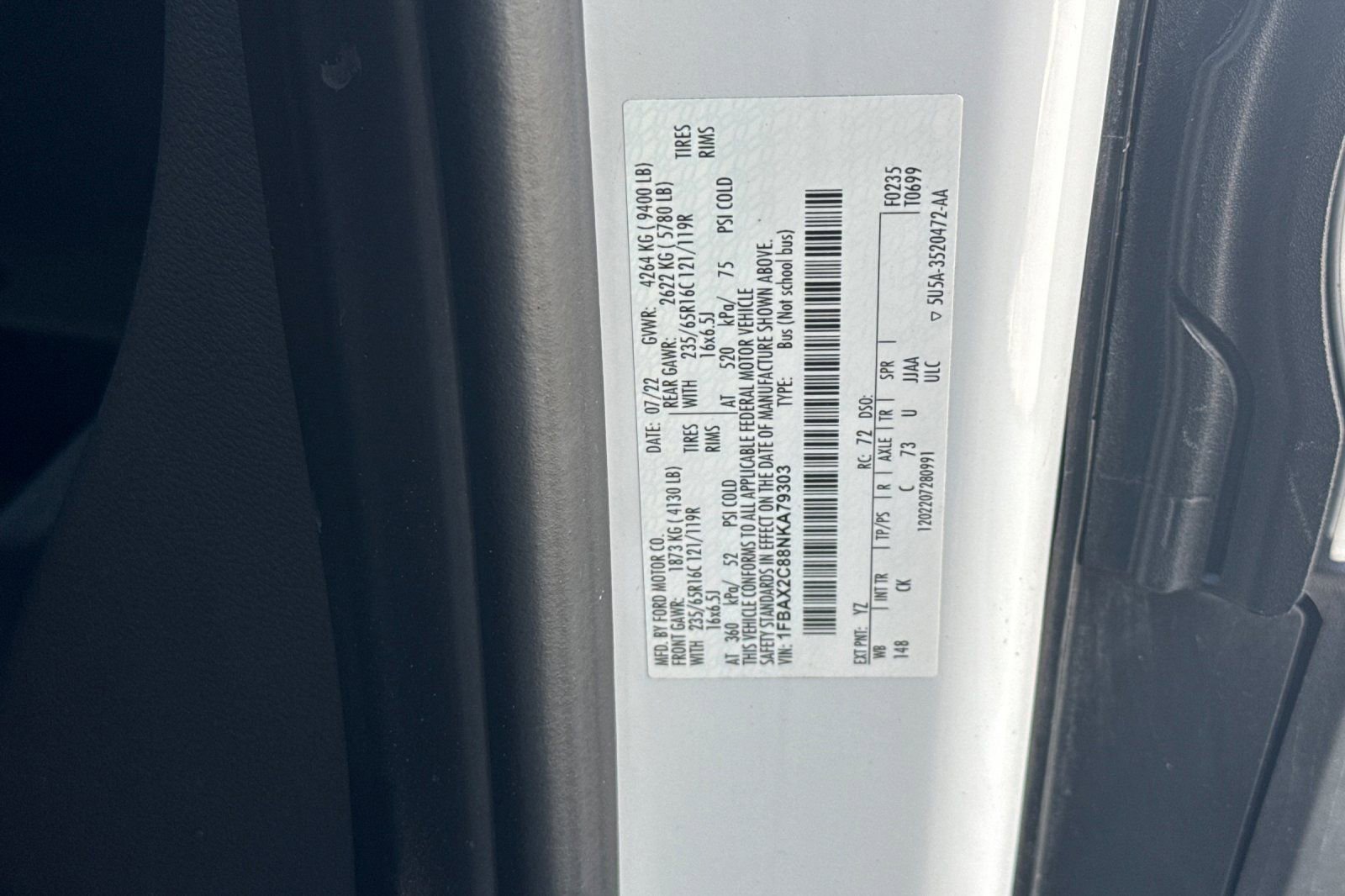 Certified 2022 Ford Transit 350 XLT image 30