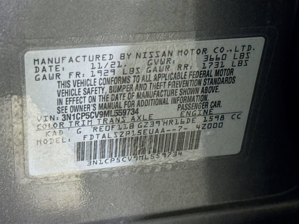Certified 2021 Nissan Kicks SV FWD image 32