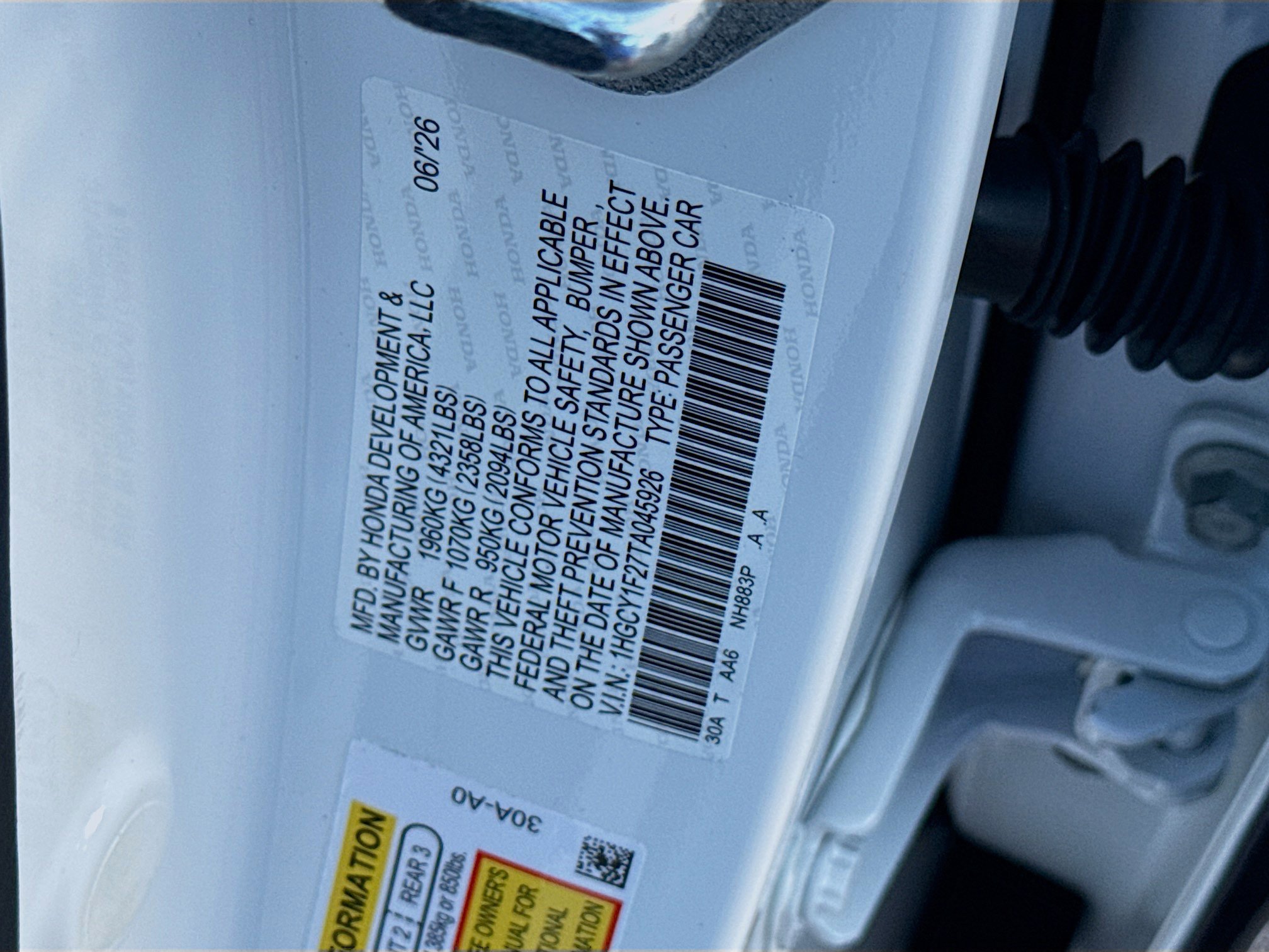 New 2026 Honda Accord LX image 27