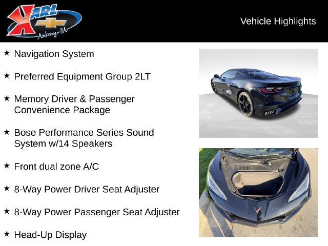 Certified 2022 Chevrolet Corvette Stingray Preferred Cpe w/ 2LT RWD image 2