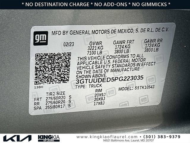 Used 2023 GMC Sierra 1500 SLT w/ SLT Premium Plus Package image 31