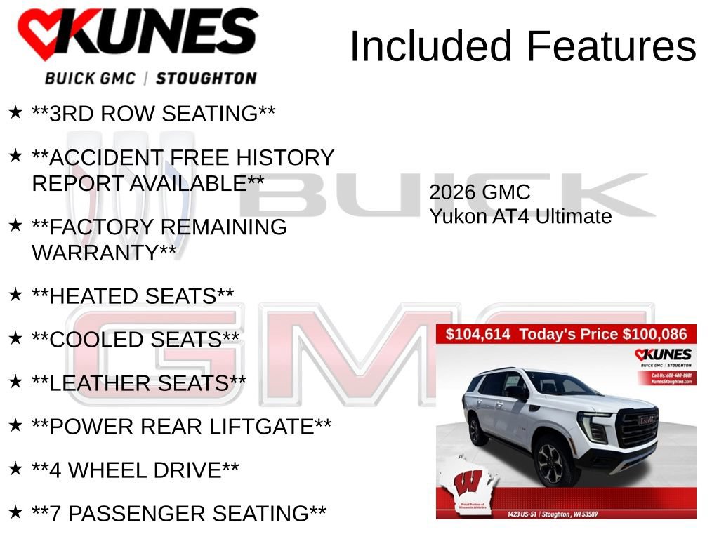 New 2026 GMC Yukon AT4 Ultimate AWD/4WD image 3