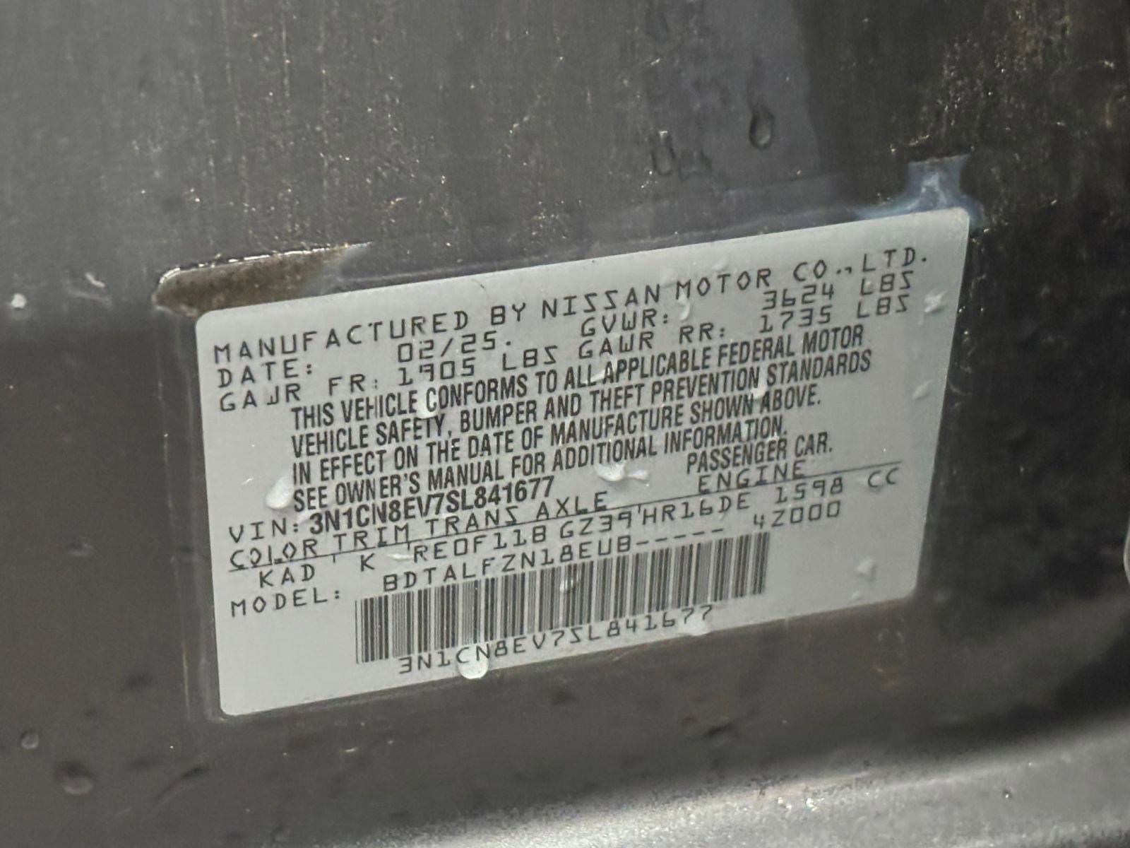 Used 2025 Nissan Versa SV FWD image 23