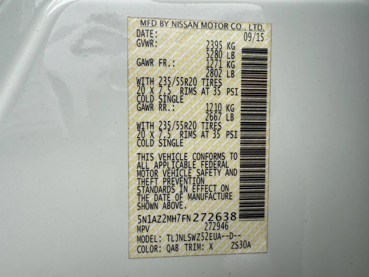 Used 2015 Nissan Murano Platinum w/ Platinum Technology Package image 28